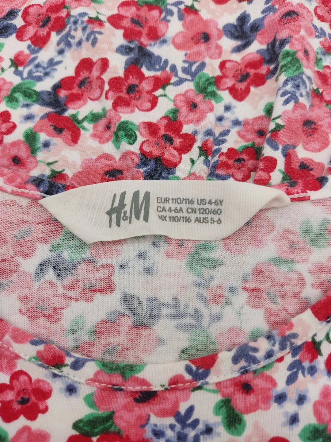 H&M Kinder Kleid mehrfarbig Gr.110/116 – Bild 4