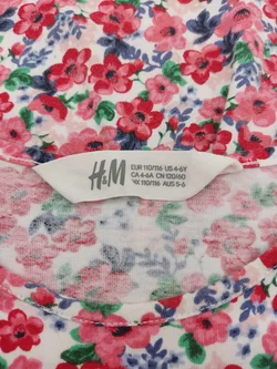 H&M Kinder Kleid mehrfarbig Gr.110/116 - Bild 4