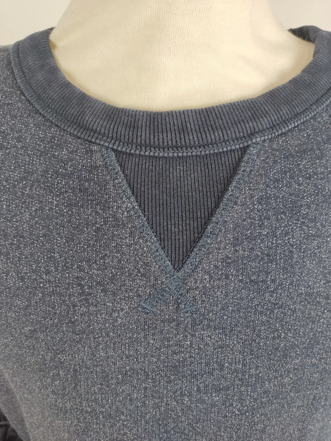 Pullover "Selected/Homme", langarm mit Rundhalsausschnitt, blau, Größe M – Bild 2