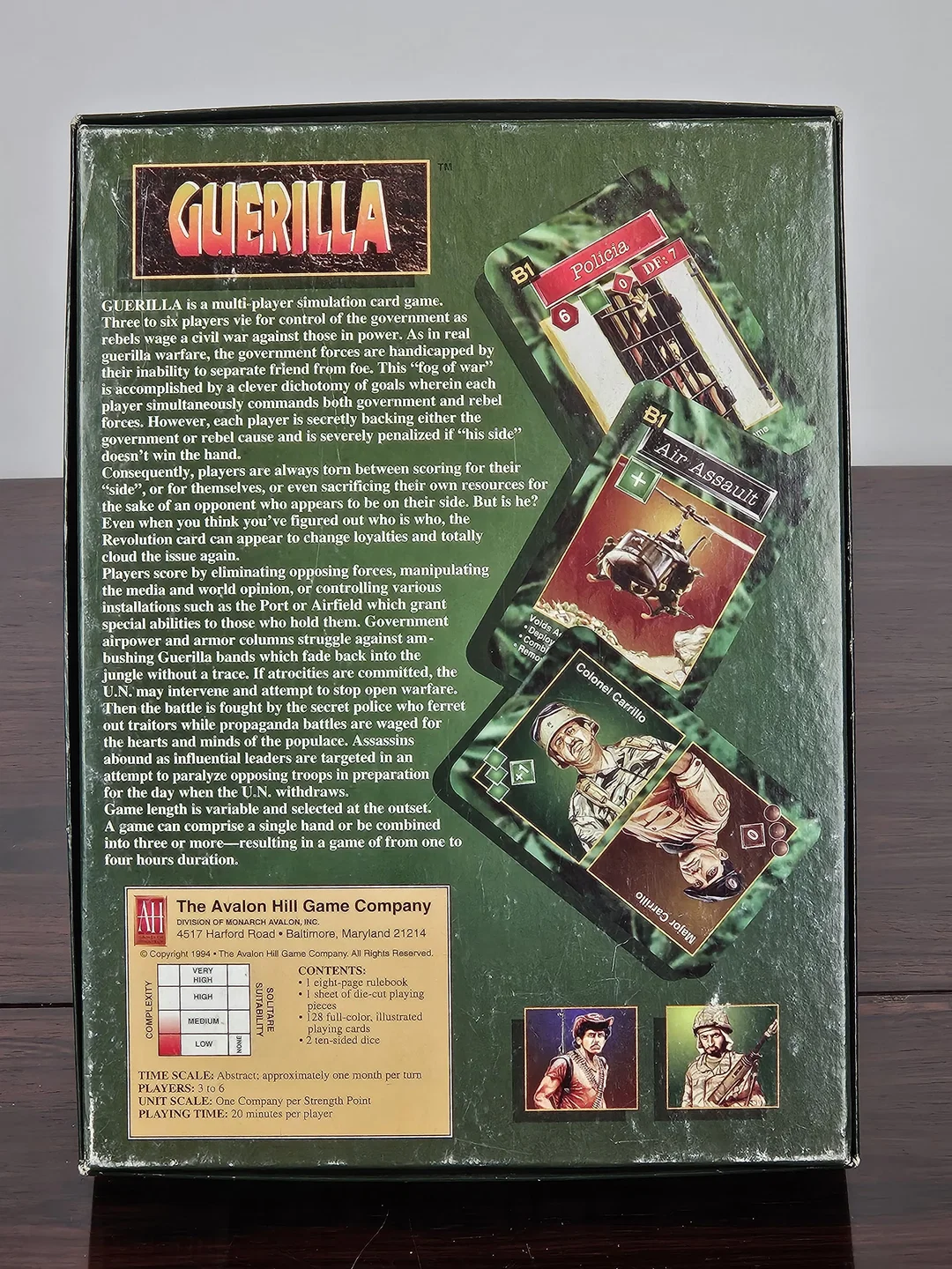 GUERILLA - Gesellschaftsspiel - The Avalon Hill Game Company – Bild 2