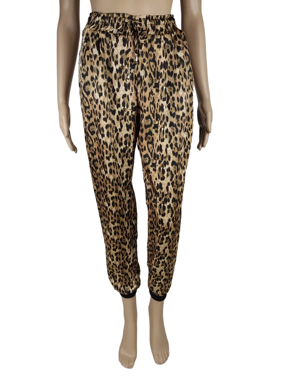 Zara Basic Mädchen Hose, schwarz/braun - Gr. XS - Bild 4