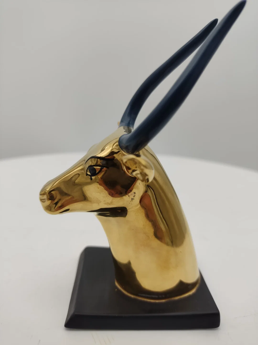 Goldener Sacred Cow Porzellan & Zertifikat von Franklin Mint | Limitierte Rarität – Bild 6