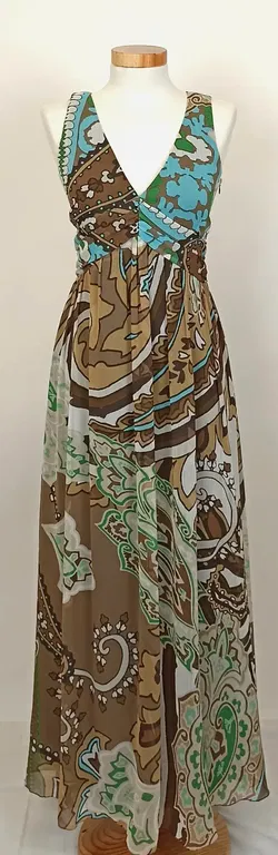 Esprit Collection Maxikleid gemustert Gr. 38 - Bild 2