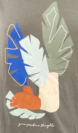 Tom Tailor Damen T-Shirt grün mit Muster - Gr. M  - Bild 2