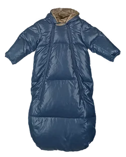 Benetton Baby Kinderwagensack blau 9-12 Monate  – Vorschau 1