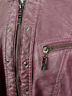 Canda Premium Damen Lederjacke violett - XL/42 - Bild 5