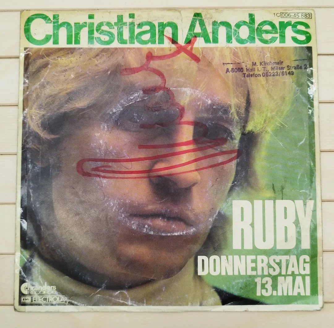 Christian Anders, Ruby, Vinyl Single  – Bild 1