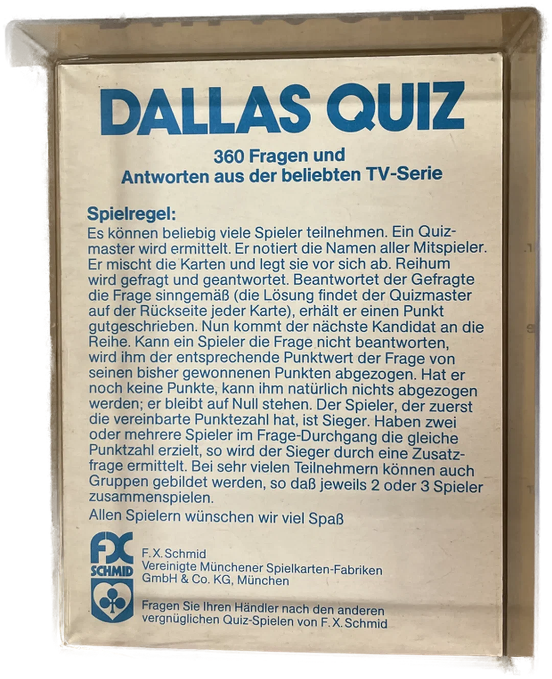 Schmid - Dallas Quiz - 360 Fragen und Antworten über die meistgesehene Fernsehserie – Bild 2