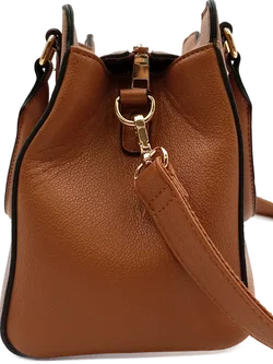 Igolumon Damen Henkeltasche congnac – Vorschau 4