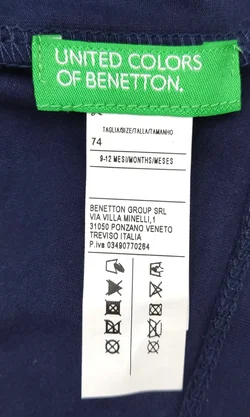 United Colors of Benetton Kindermütze dunkelblau Größe 74 - Bild 3
