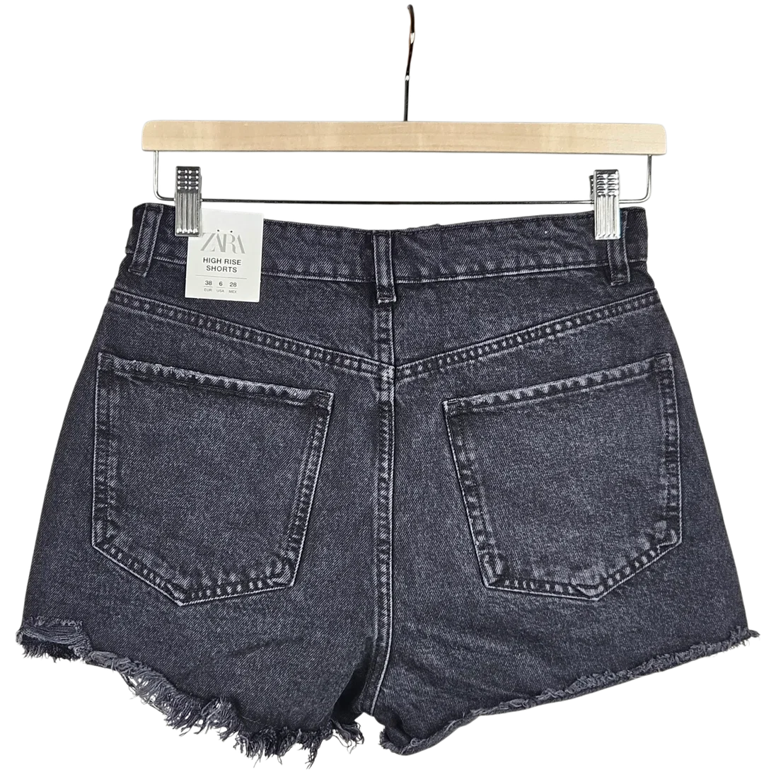 ZARA High Rise Shorts, schwarz - Gr. M / 38 – Bild 2