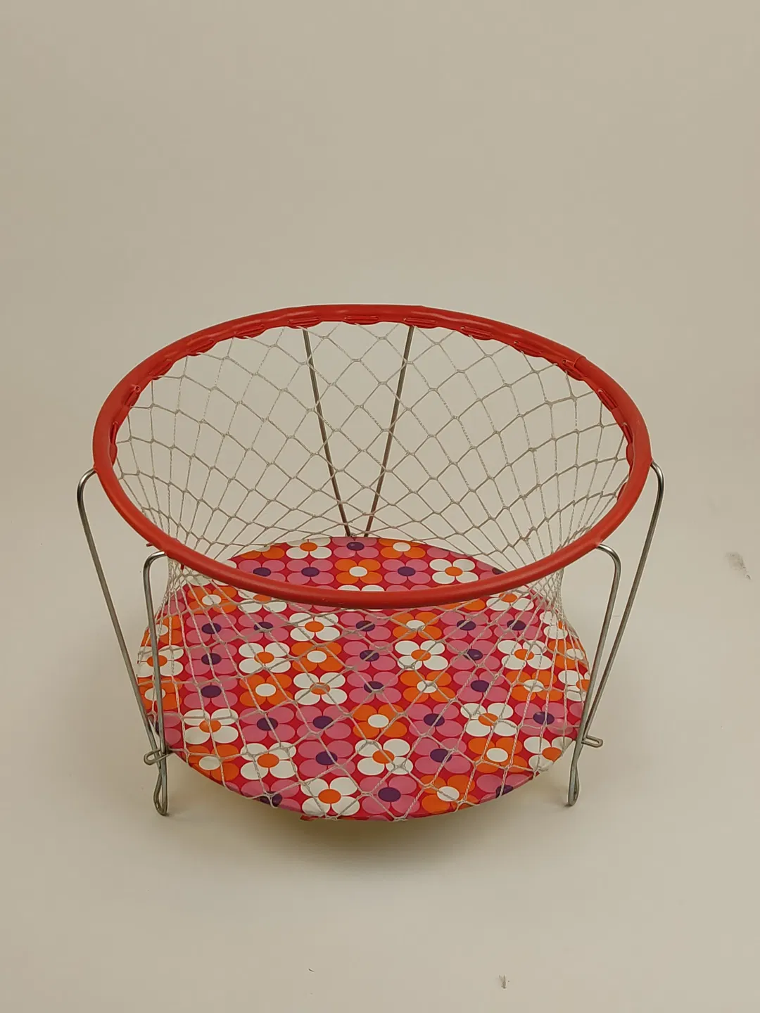 Vintage-Aufbewahrungskorb für Puppen, Spielzeug und vieles mehr - 70er-Jahre - Ø50 cm - Bild 1