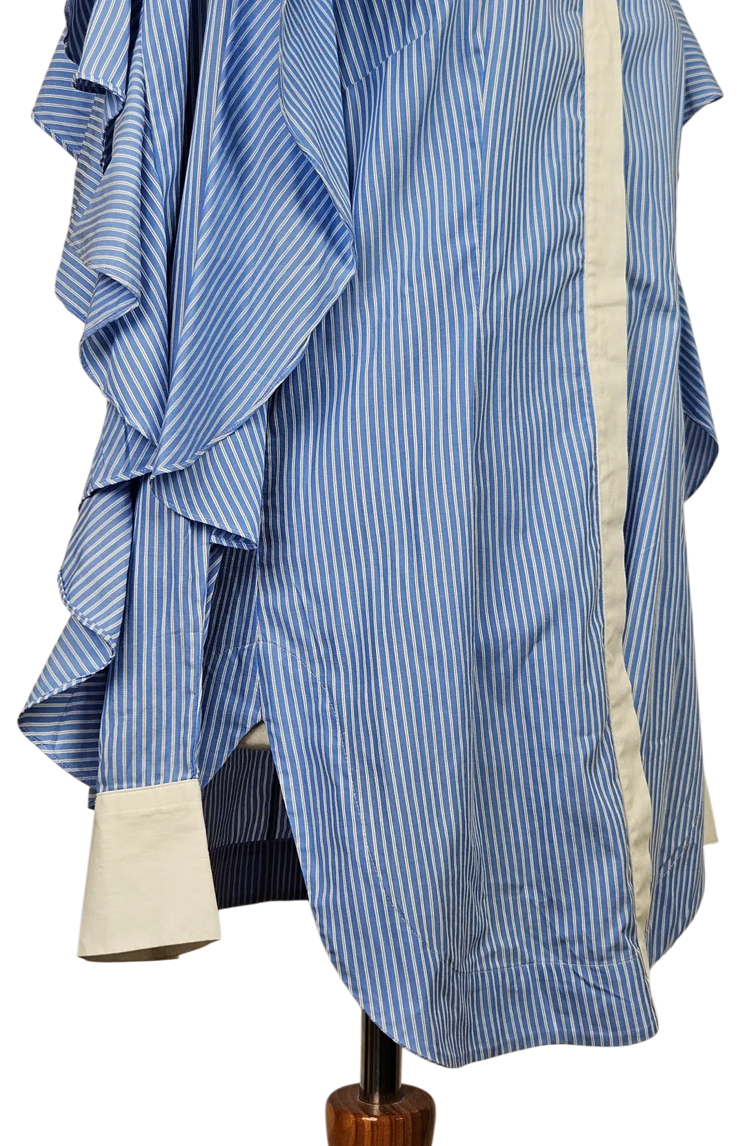 SARA BATTAGLIA Damen Bluse, blau/weiß -Gr. M – Bild 5