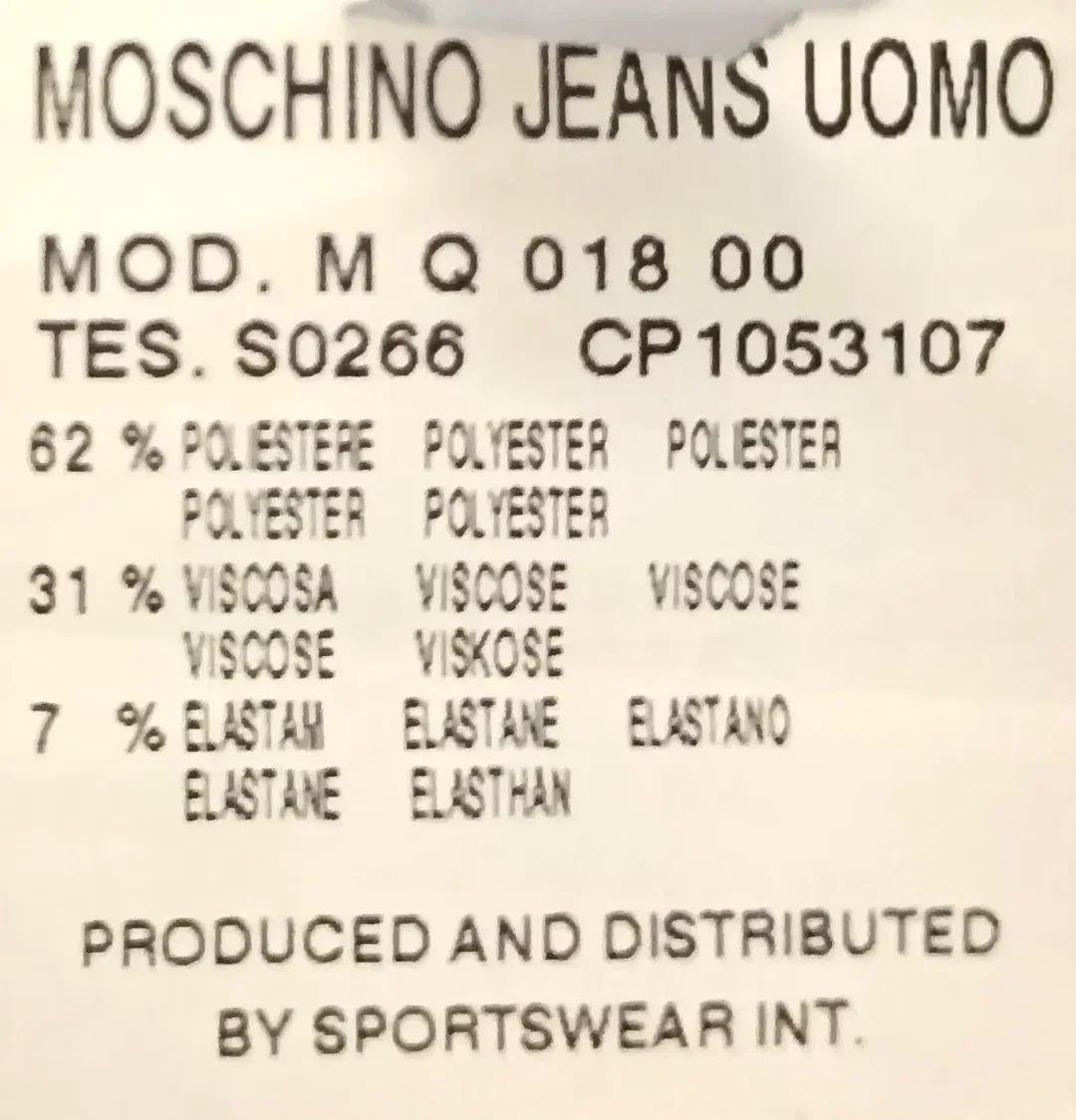 Moschino Herren Hosen schwarz Gr. 34 – Bild 5