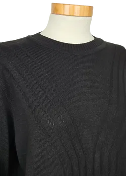  KASA Strickmoden Vintage Damen Pullover, schwarz - Gr. XL  - Bild 4