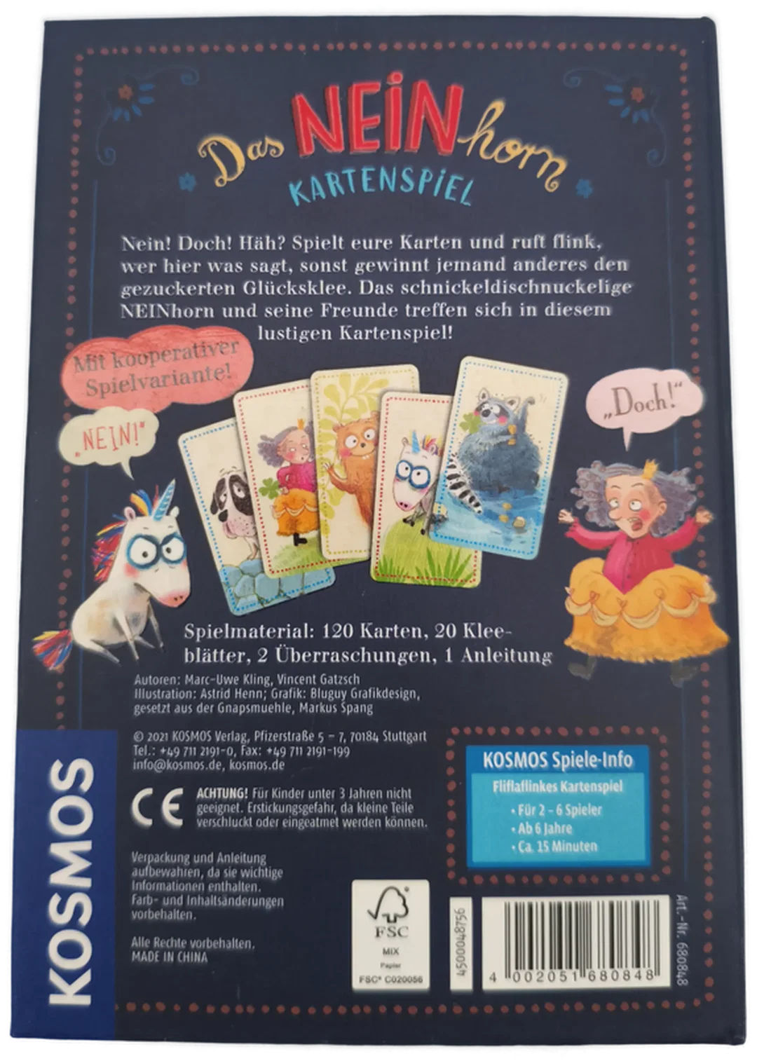 Kosmos, Kartenspiel "Das NEINhorn" – Bild 3