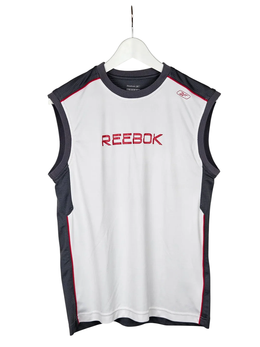 REEBOOK Herren Sportshirt, grau-weiß - Gr. S – Bild 1