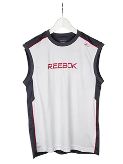 REEBOOK Herren Sportshirt, grau-weiß - Gr. S - Bild 1