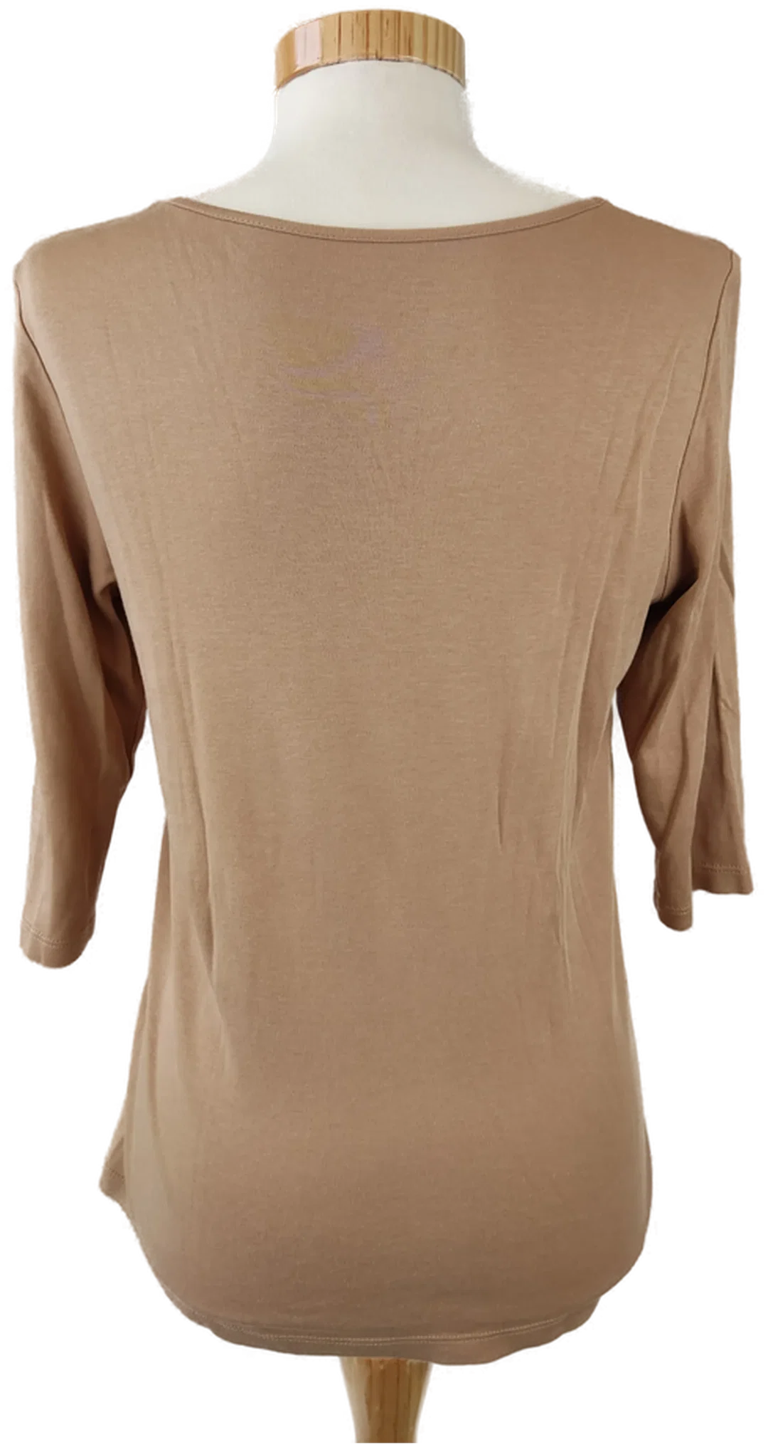 Damenbluse braun 3/4 Arm - M/38 - für Flohmarkt entnommen – Bild 3