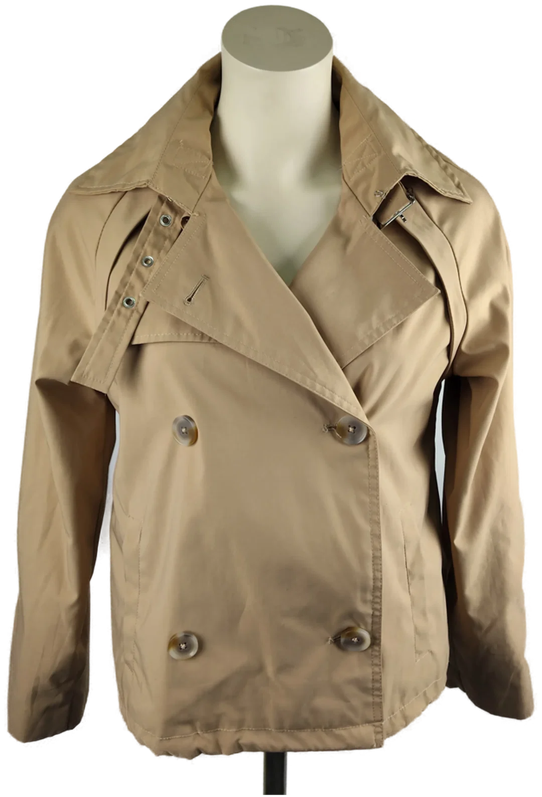 AMISU Damenjacke Beige, Klassischer Kragen | Casual-Chic – Bild 2