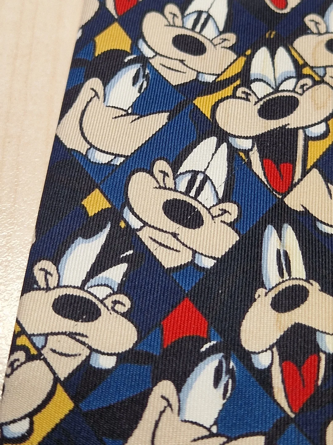 Vintage Disney Goofy Seidenkrawatte, blau - Handmade in Italy – Bild 5