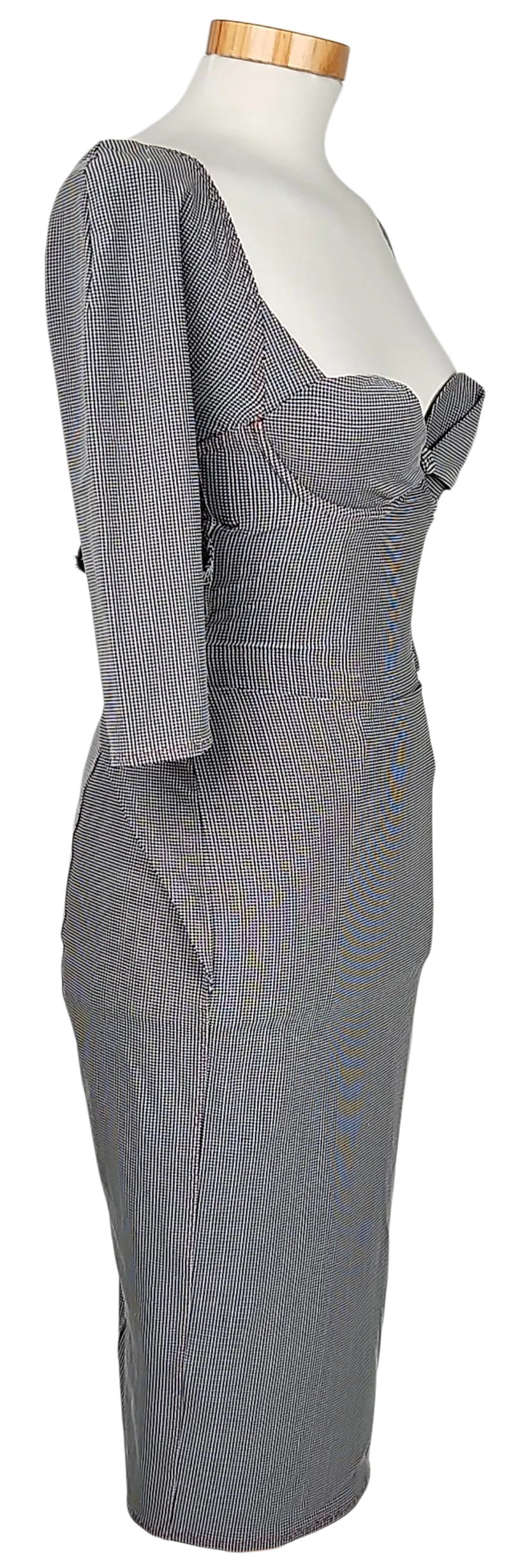 Agent Provocateur Damen Midikleid, grau/schwarz - Gr. S  – Bild 2