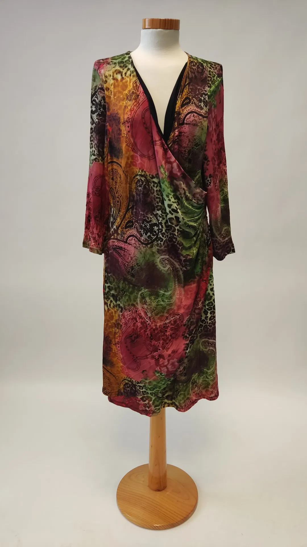 COMMA Damenkleid mehrfarbig gemustert - Gr. 44 - Bild 4