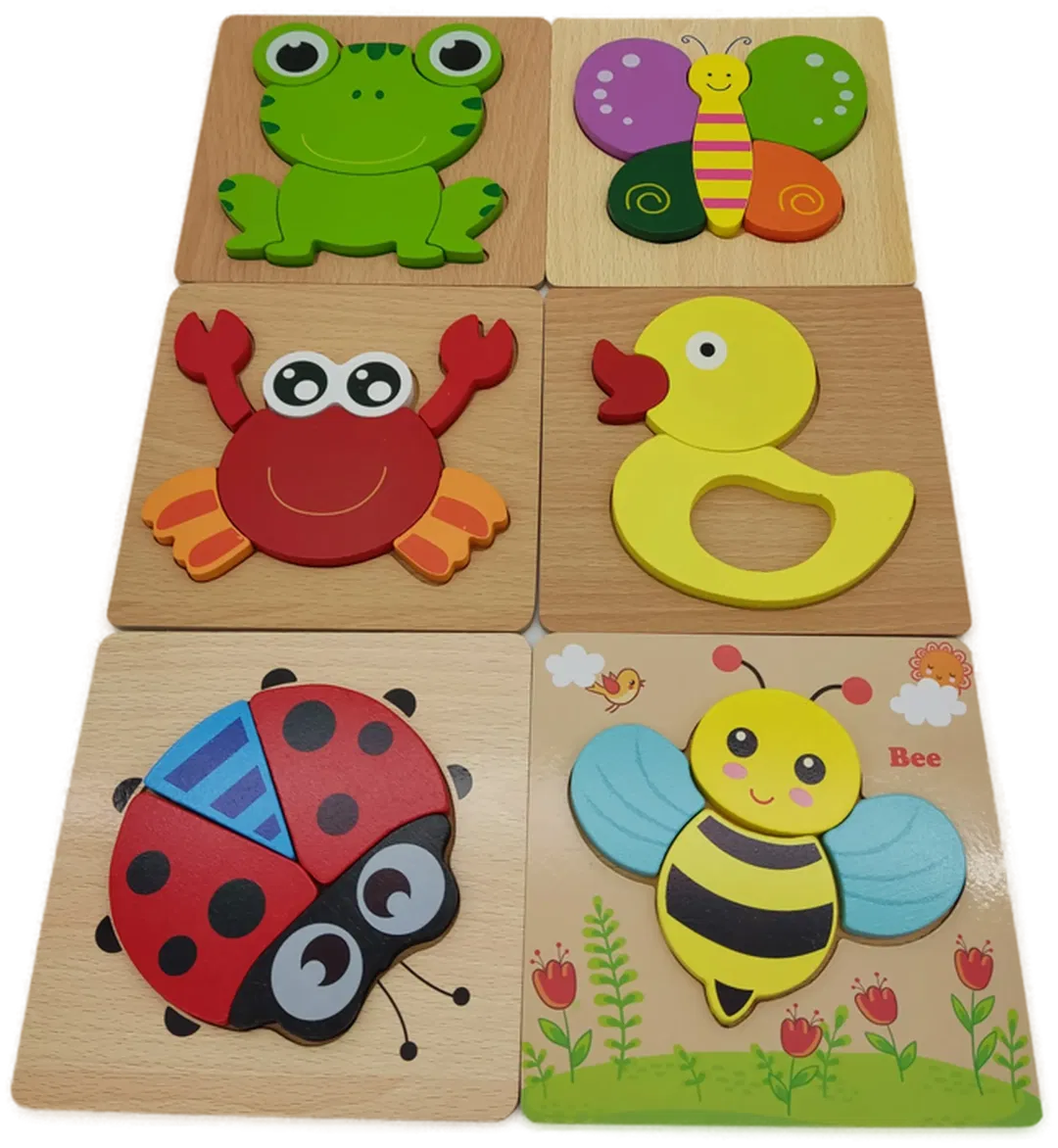 OleOletOy Holzpuzzle Set (6 Stück) - Bild 1