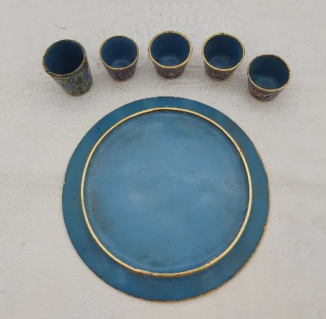 5x Fingerhut und 1x Teller SET – Bild 3
