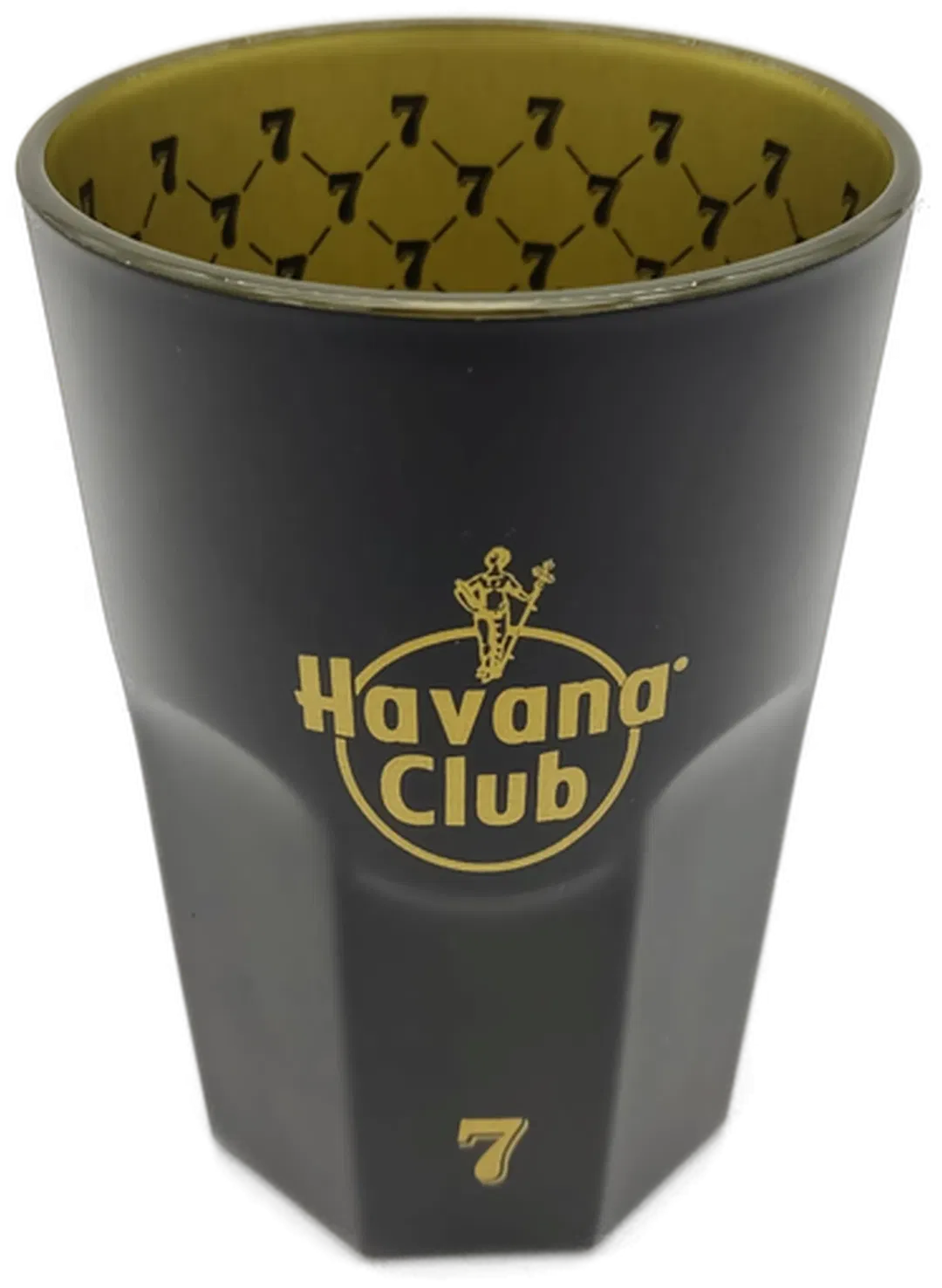Havana Club 7 Longtrinkglas Matt schwarz gold - Bild 1