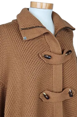 STEFANEL Damen Strickmantel, braun - Gr. S  - Bild 5