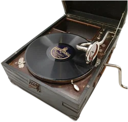 Koffergrammophon, The Gramophone Co. Ltd, inkl. 14 Schellacks Deko-Rarität | Unikat Mit Geschichte - Bild 3
