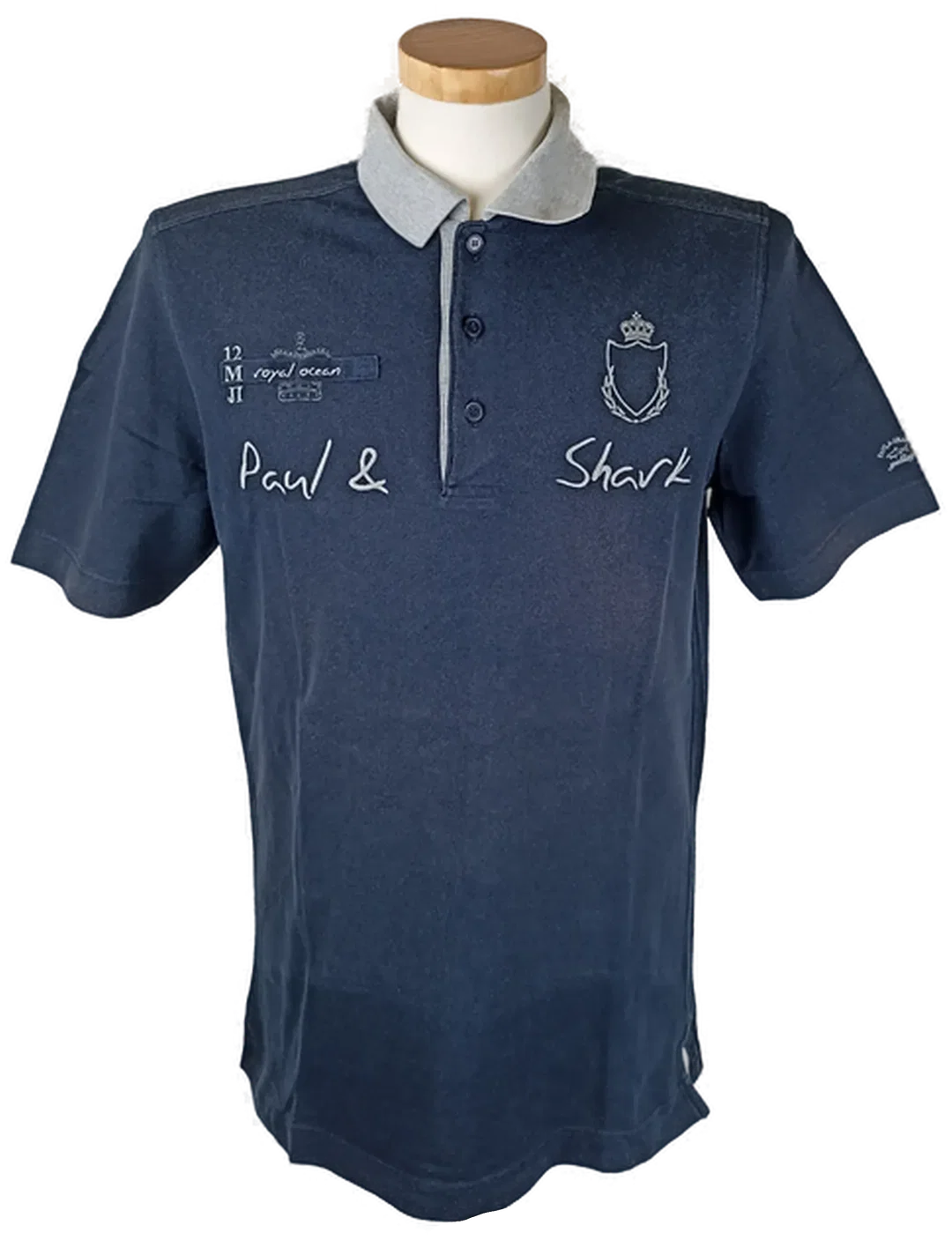 Paul & Shark Herrenpoloshirt blau Gr. M – Bild 1