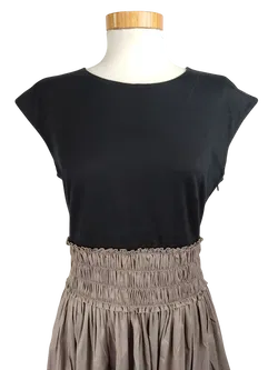 PAULE KA Damen Midikleid, schwarz/grau - Gr. 40/L - Bild 4