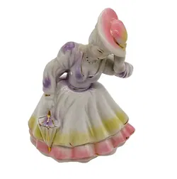 Elegante Porzellanfigur „Dame mit Hut und Schirm“ ca. 19 cm - Bild 2