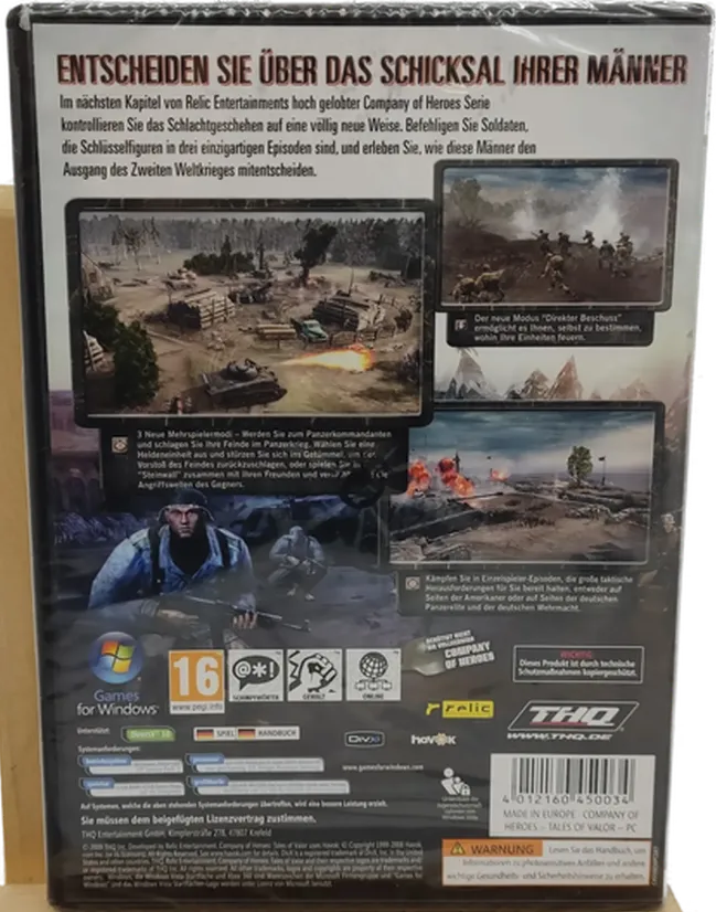 PC Game DVD-ROM Company of Heroes Tales of Valor – Bild 2