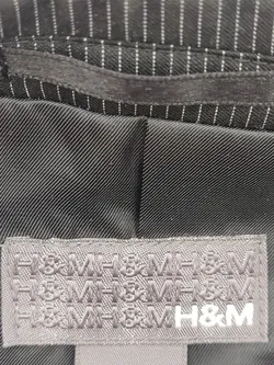 H&M Herrensakko schwarzgestreift - 48 - Bild 4