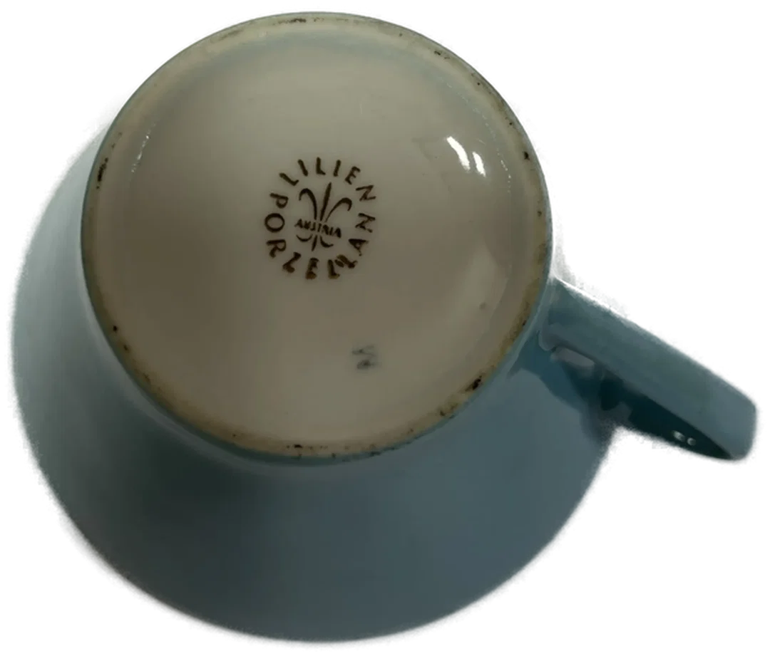 LILIEN PORZELLAN Daisy Original Tasse blau alt – Bild 2
