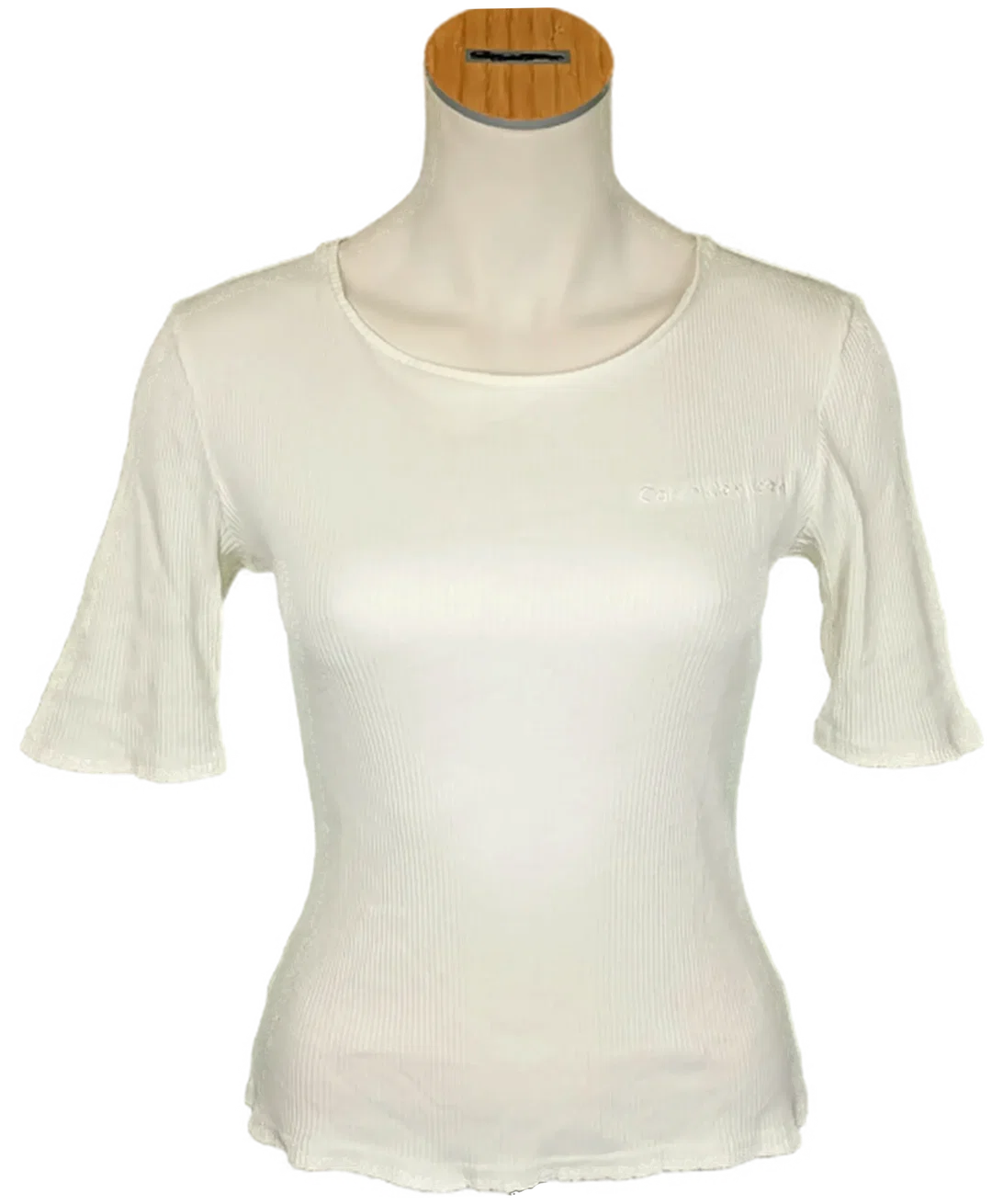 Calvin Klein Jeans Damenshirt beige Gr. S – Bild 1