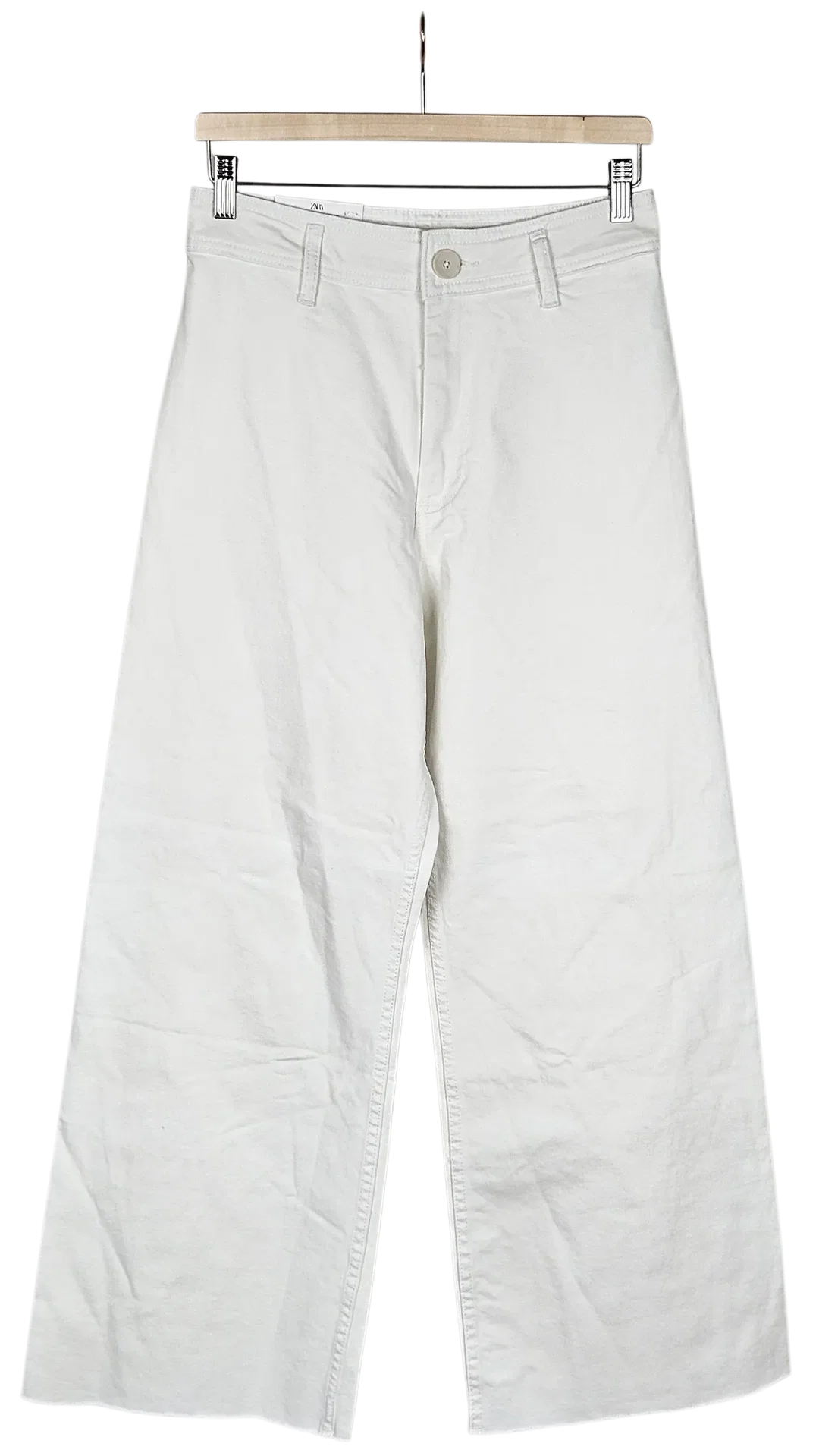 ZARA Damen Jeanshose, weiß - Gr. L  - Bild 4