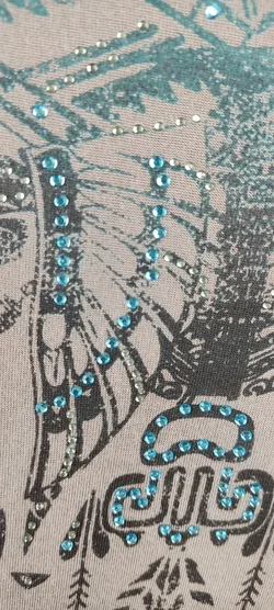 Damen Longshirt edc By Esprit Bedruckt Gr. 40 | Strass Schatz - Bild 7