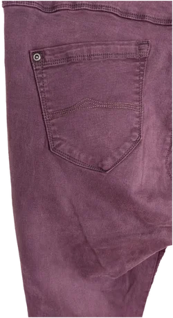 YESSICA Damen Stretch-Jeans in Weinrot, Größe 46 - Bild 4