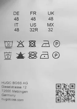Hugo Boss Herrenhose dunkelblau Gr. 48 – Vorschau 4