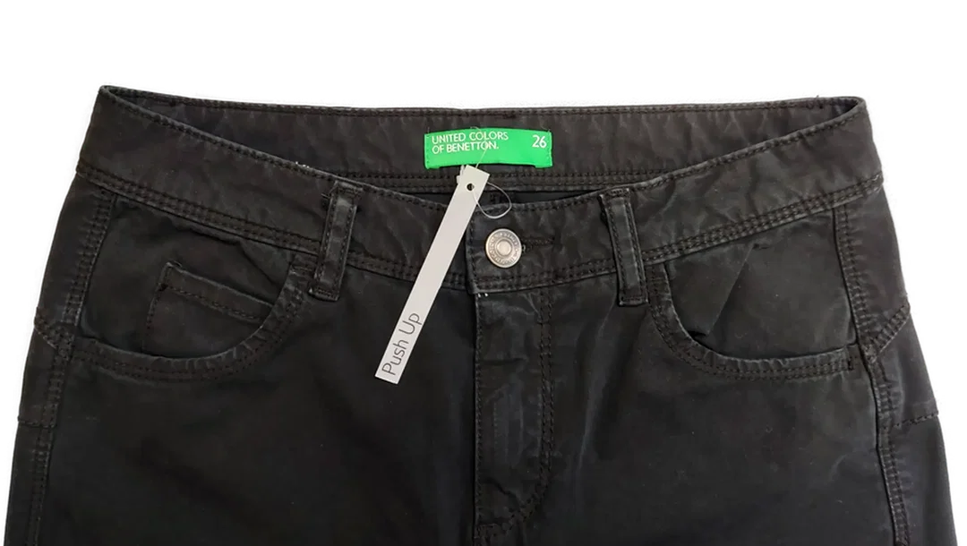 United Colors of Benetton Damen Skinny Push Up Jeans schwarz Gr. XS – Bild 3