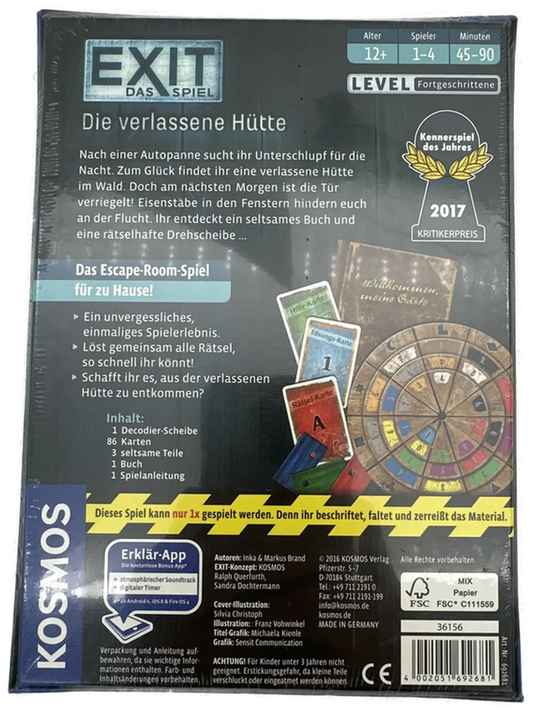 Kosmos - Exit Das Spiel - Die verlassene Hütte – Bild 3