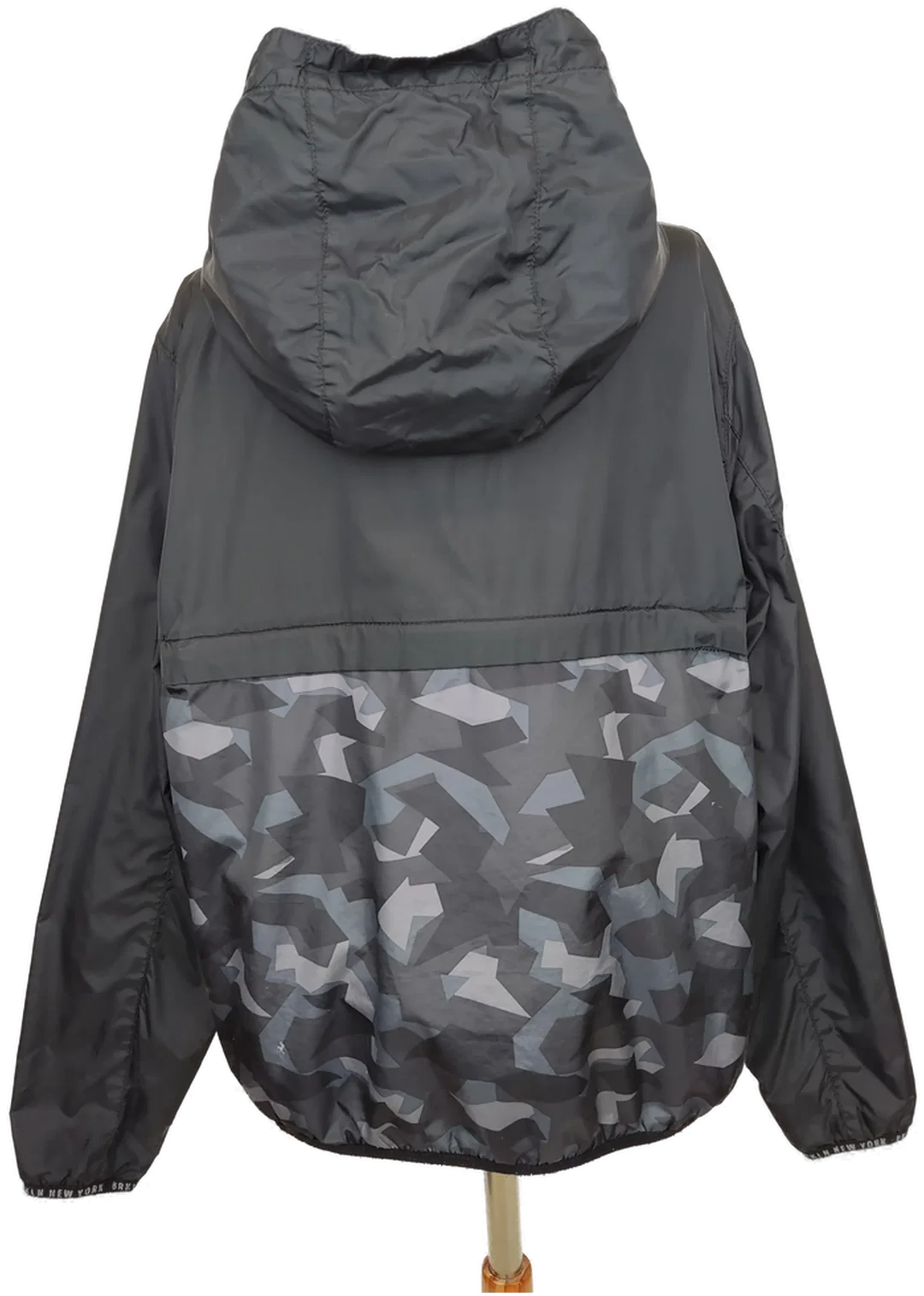 C&A Kinder Übergangsjacke schwarz/grau gemustert - Gr. 158 – Bild 2