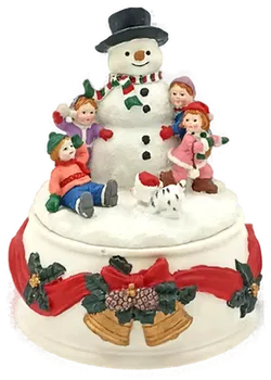 Schneemann Spieluhr „White Christmas