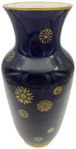 Porzellan Vase Echt Kobalt Gold  | Aus Thüringischen Manufaktur - Bild 5