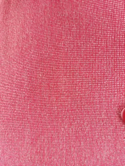 Bluse 'CANDA', dreiviertelarm mit Kragen, rot/beige meliert, Größe 46 - Bild 4