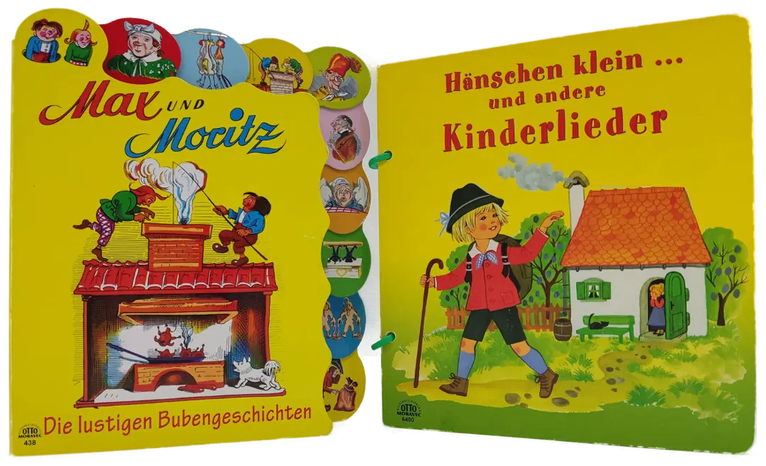 Hänschen klein......Kinderlieder + Max & Moritz, Otto Moravec Verlag - 2 Kinderbücher - Bild 2